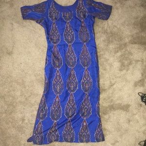 Blue Silk Tunic
